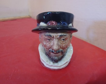 Vintage Figurine Mug, Royal Doulton Toby Creamer, Beef Eater, 1960's