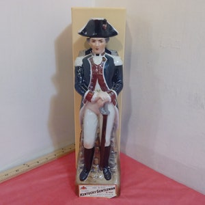 Vintage Kentucky Straight Bourbon Decanter, Revolutionary Soldier and Union Civil War Soldier Decanters, 1969