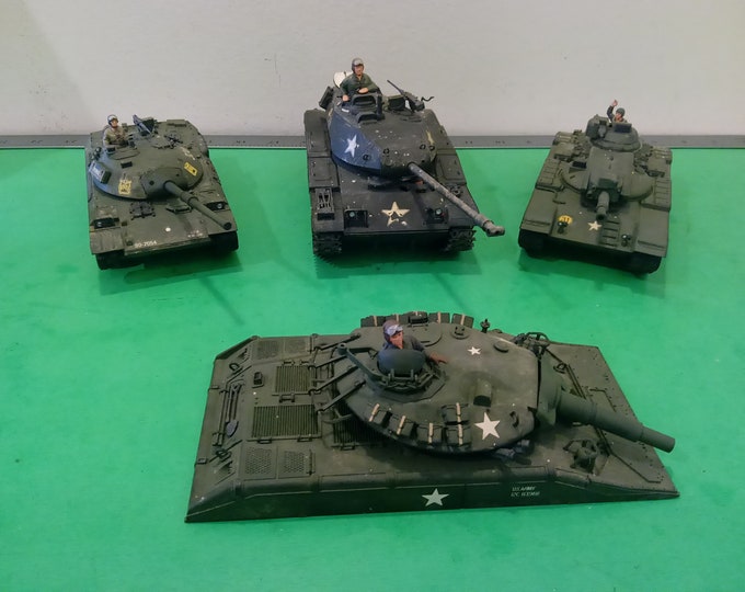 Vintage Military Tanks, 2 by Tamiya Plastic Company, 1970's#A