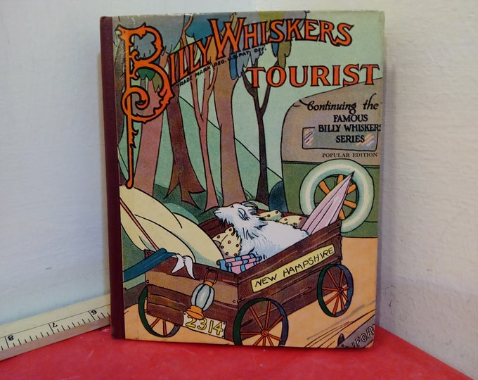 Vintage Hardcover Book, Billy Whiskers' Tourist by Frances Trego Montgomery, 1929