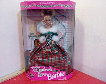 Vintage Barbie Dolls, Winter's Eve, Winter Classic, or Winter Evening Barbie Dolls, 1990's
