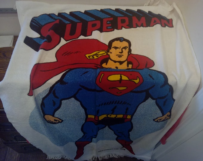 Vintage Superman Bath or Beach Towel, 1978#