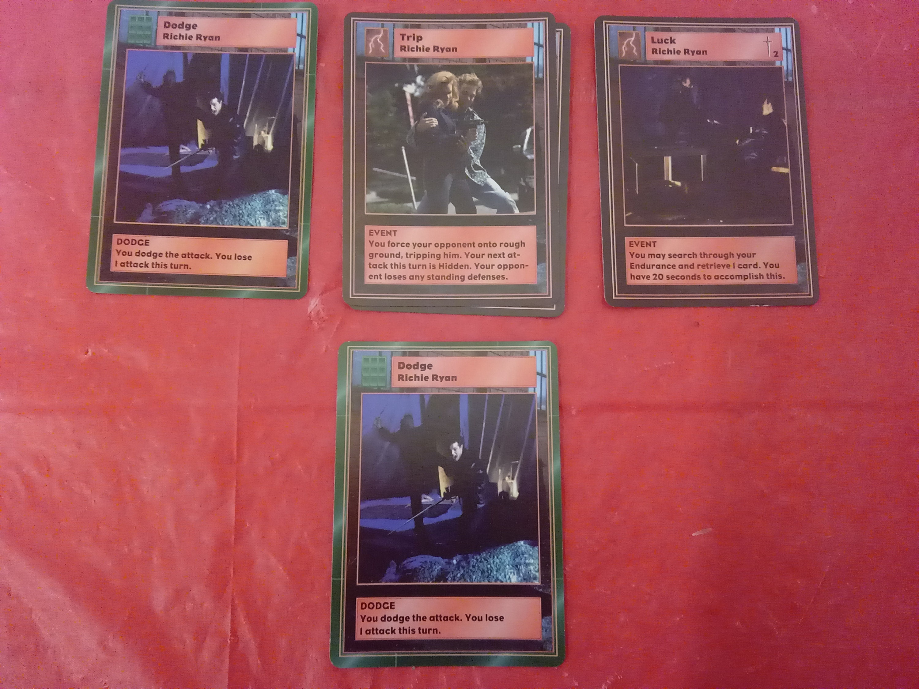 Vintage Card Game, Highlander Card Game Cards, Richie Ryan Cards, 1990's