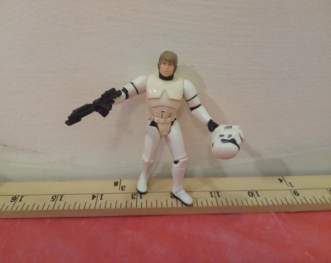 Vintage Star Wars Action Figure, Luke Skywalker in Stormtrooper Gear by Kenner, 1997