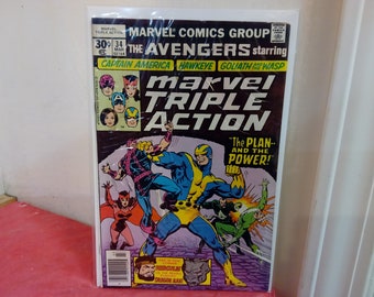 Vintage Comic Books, Marvel Comic Books, Marvel Triple Action, 1970's
