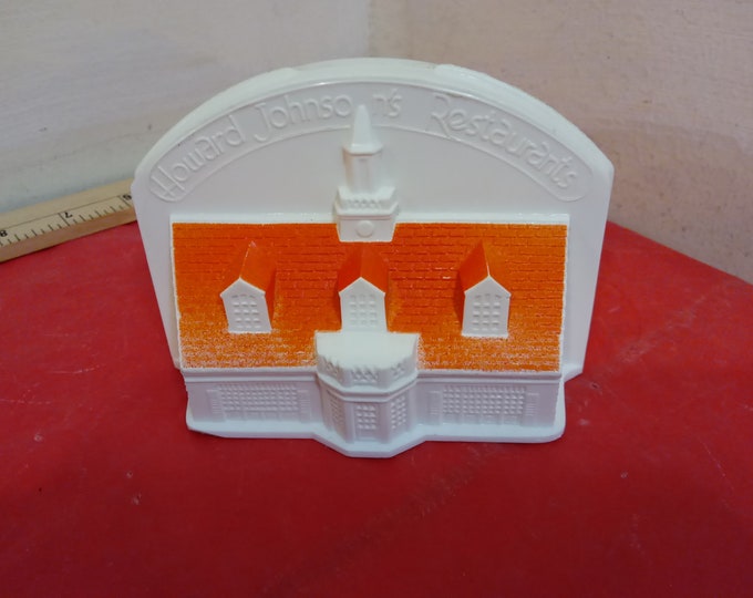Vintage Piggy Bank, Howard Johnson's Restaurant Plastic Bank, 1960's