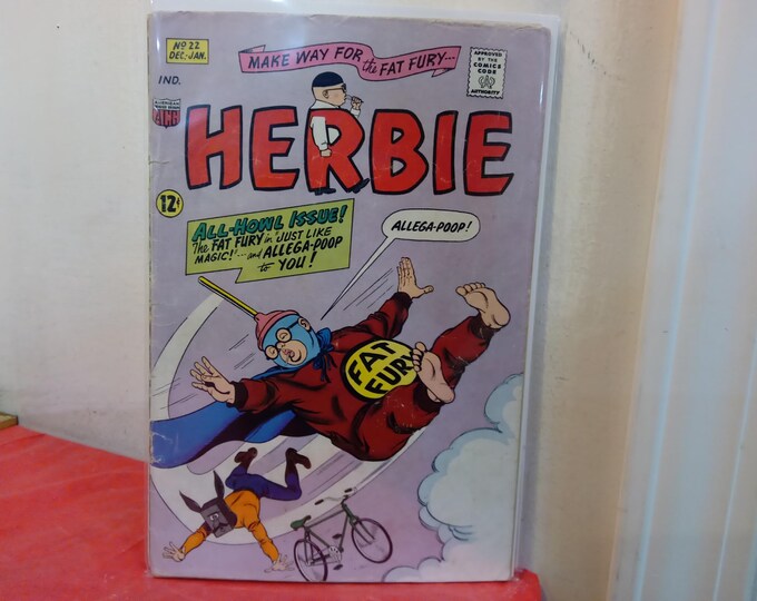 Vintage Independent Comic Books, Make Way for the Fat Fury "Herbie", Various Issues, 1960's