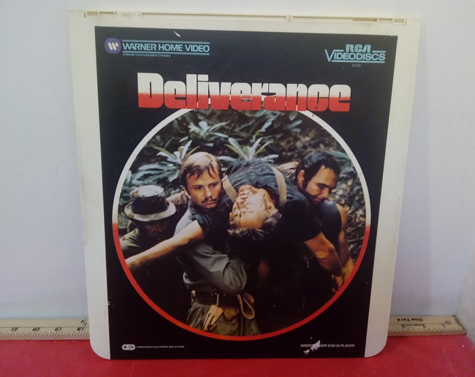Vintage Video Disc Movie, Deliverance Video Disc by Warner Home Video, 1983#