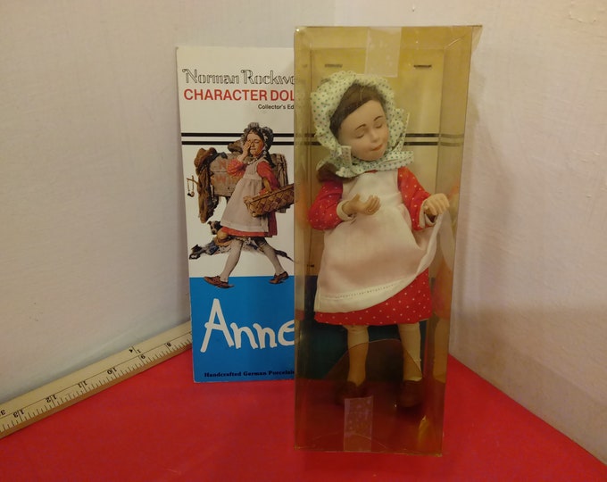 Vintage Norman Rockwell Character Doll, Anne Collector Edition, 1979