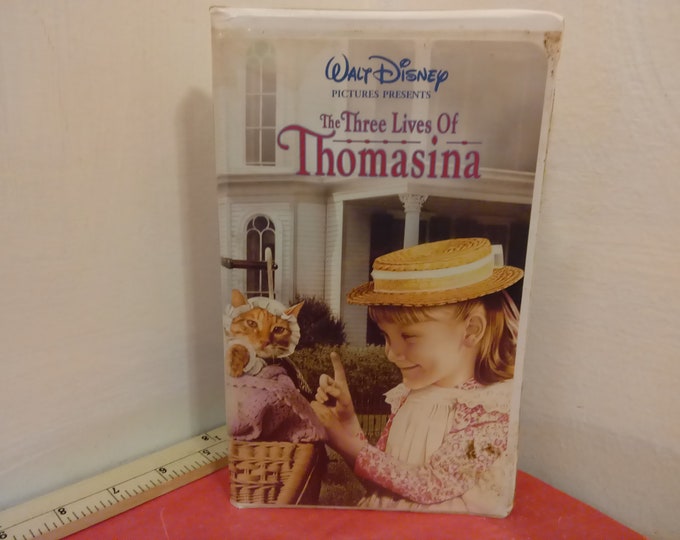 Vintage VHS Movie Tape, The Three Lives of Thomasina, Walt Disney, 1996