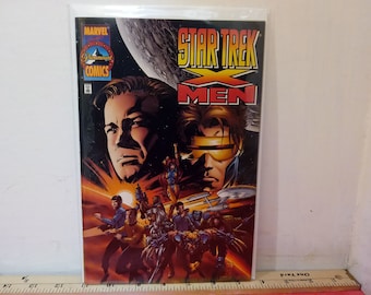 Vintage Comic Books, Marvel Comic Books, Star Trek Unlimited and Star Trek X-Men, 1990's