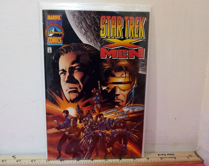 Vintage Comic Books, Marvel Comic Books, Star Trek Unlimited and Star Trek X-Men, 1990's