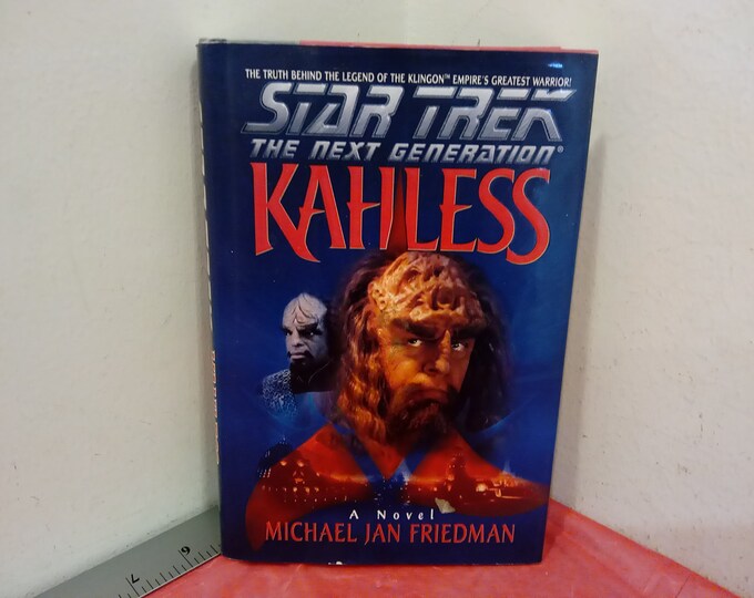 Vintage Hardcover Book, Star Trek The Next Generation Book, Kahless by Michael Jan Friedman, 1996~