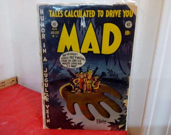 Vintage Mad Comic Book, Tales Calculated to Drive You Mad, Issue #6, 1953