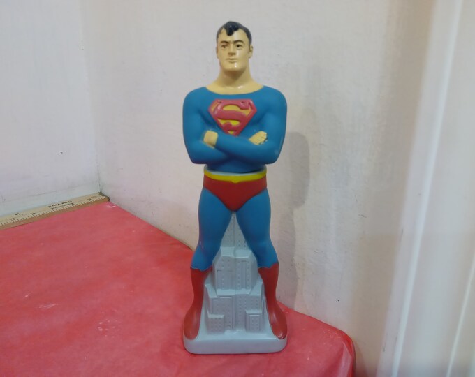 Vintage Bubble Bath Bottle, DC Comics Superman Avon Bubble Bath Bottle, 1978#