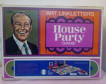 Vintage Board Game, Art Linkletters "House Party Game" by Whitman, 1968#