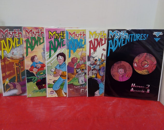 Vintage Comic Book, Myth Adventures! by Warp Graphics #1-6, 1984