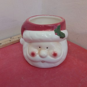 Vintage Royal Norfolk Christmas Planter, Santa Claus Planter in 3D
