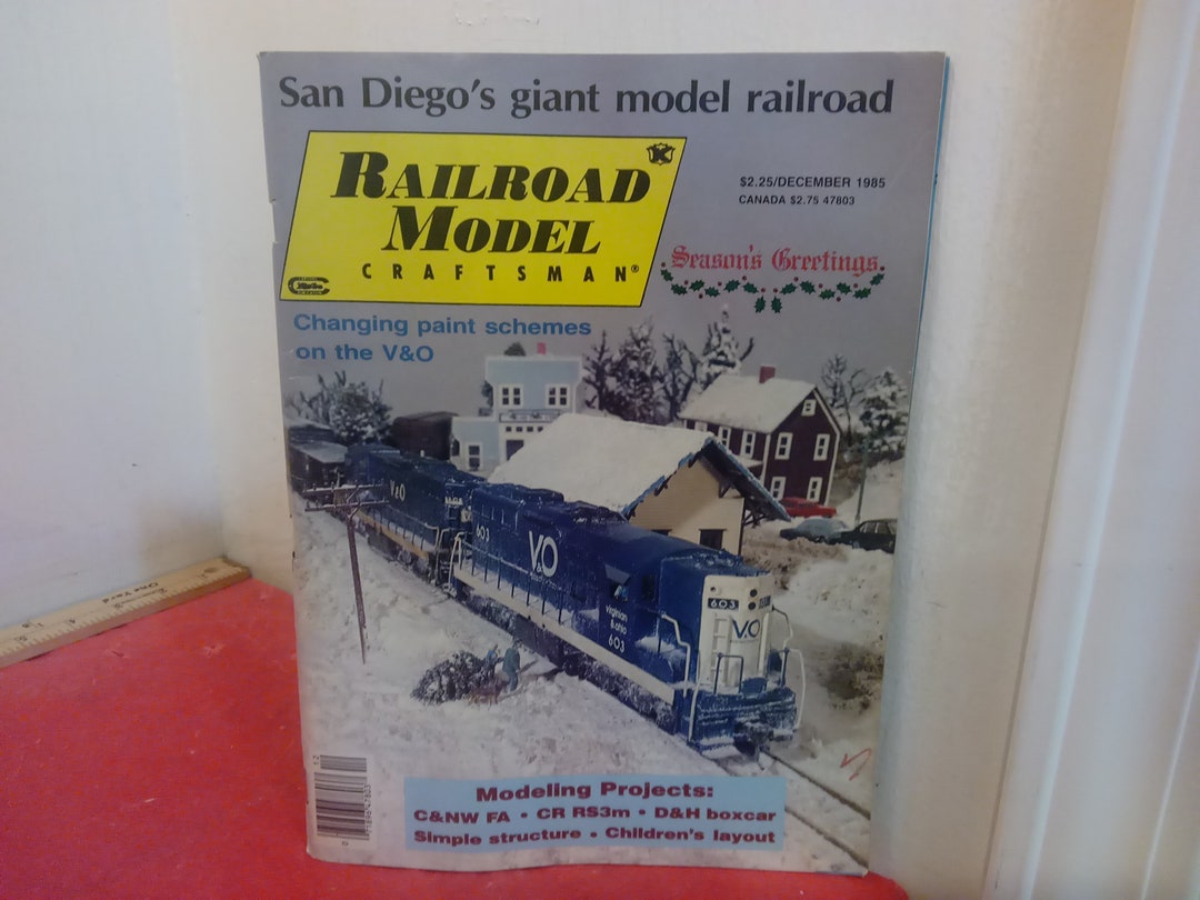 Vintage Model Train Magazines, Railroad Model Craftsman and Model