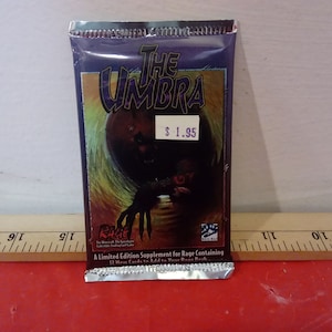 Vintage Kaartspel, Rage Card Game "The Umbra" Booster Pack, 1995