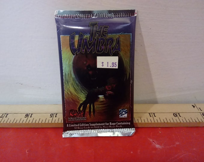 Vintage Card Game, Rage Card Game "The Umbra" Booster Pack, 1995