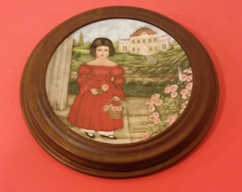 Vintage Collector Plate, Edwin M Knowles Decorative Plate, Abigail in the Rose Garden, 1986