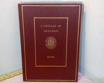 Vintage Hard Cover Book, A Century of Progress Exposition Chicago, 1933-1934