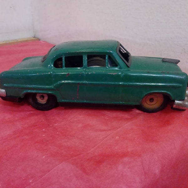 Vintage Toy Car, Tin Toy Car, Green Battery Power Car, Sedan Looking 1950's or 1960's#