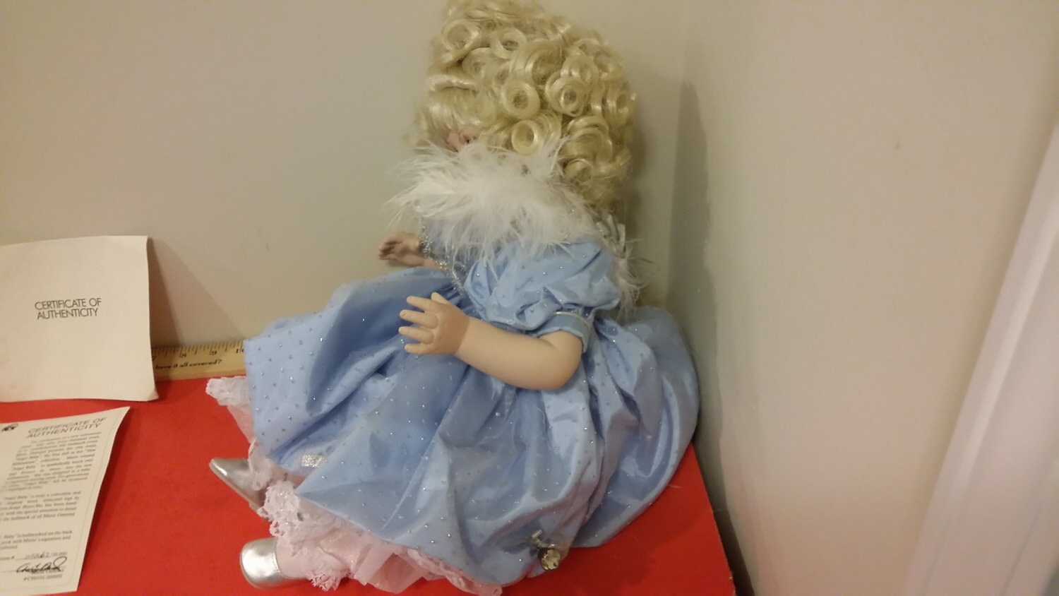 Marie Osmond New Millennium Angel Baby Porcelain Doll New in Box COA