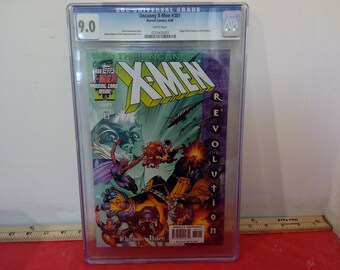 Vintage Comic Book, Marvel Comics "The Uncanny X-Men #381", Graded 9.0 by CGC, 2000