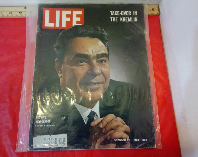 Vintage Life Magazines, Brezhnev "Russia's New Leader" 1964 or Mickey Mouse/Disco Issue, 1978