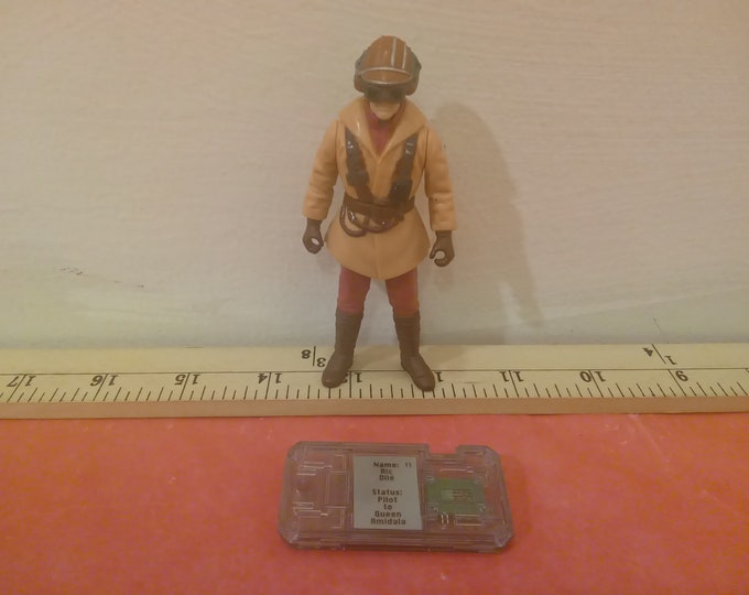 Vintage Star Wars Action Figure, Ric Olie and Commtech by Hasbro, 1998