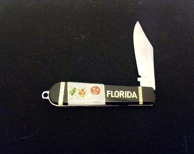 Vintage Florida Souvenir Pocket Knife, Made in Korea