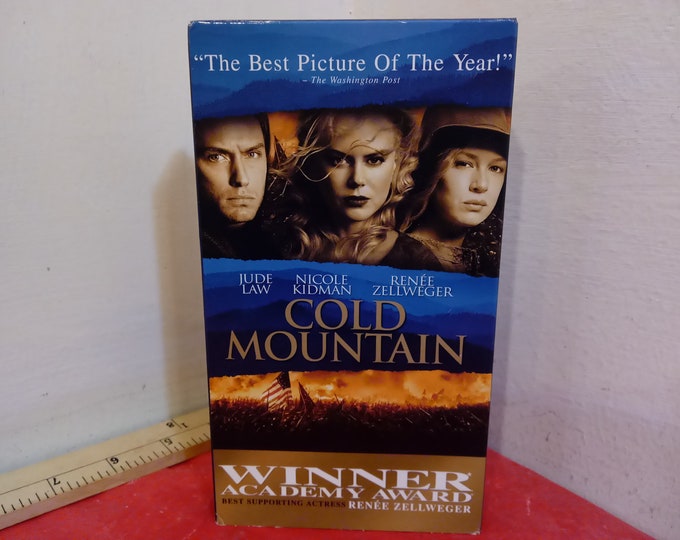 Vintage VHS Movie Tape, Cold Mountain, Nicole Kidman#