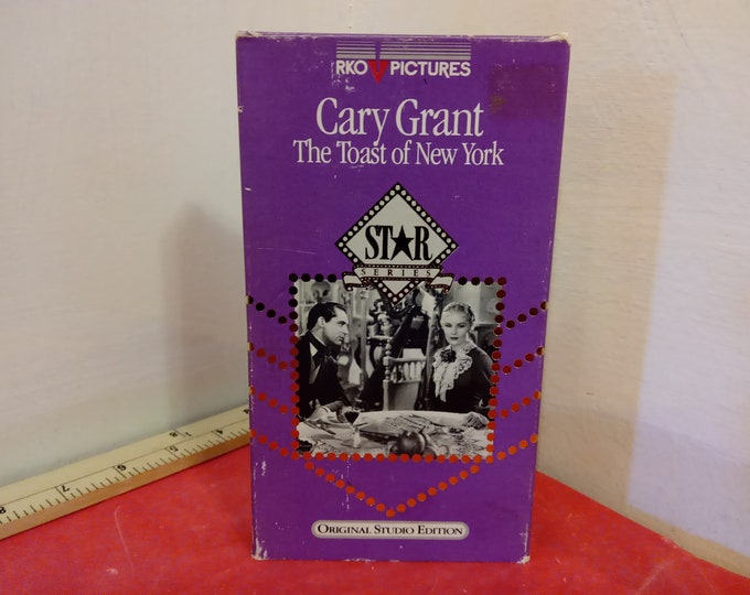 Vintage VHS Movie Tape, The Toast of New York, Cary Grant, 1987~