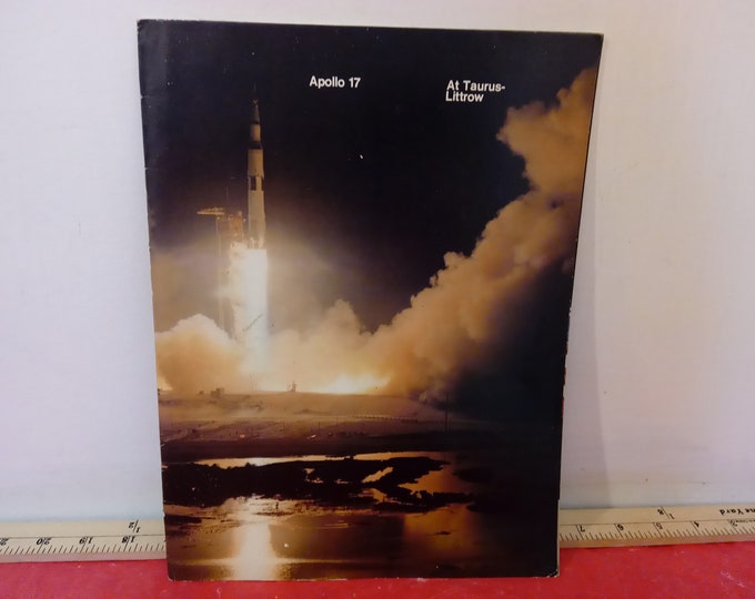 Vintage NASA Pamphlet, Apollo 17 Moon Landing at Taurus-Littrow, Produced by Public Affairs Office of NASA