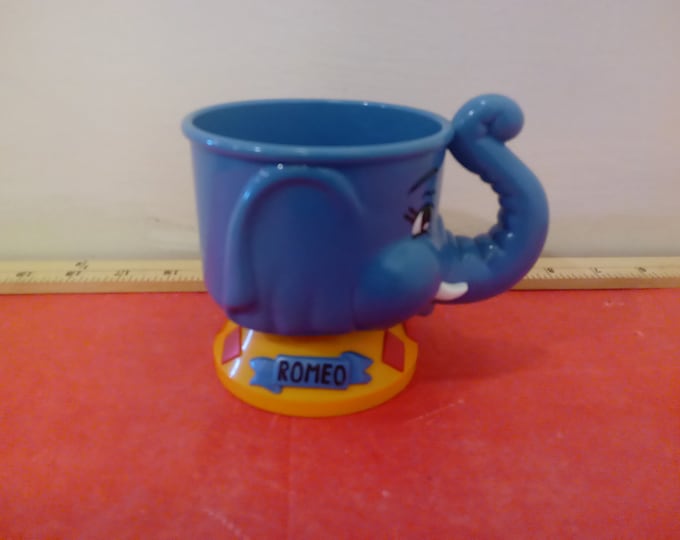 Vintage Children's Mug, Ringling and Barnum Bailer Elephant Mug, Romeo