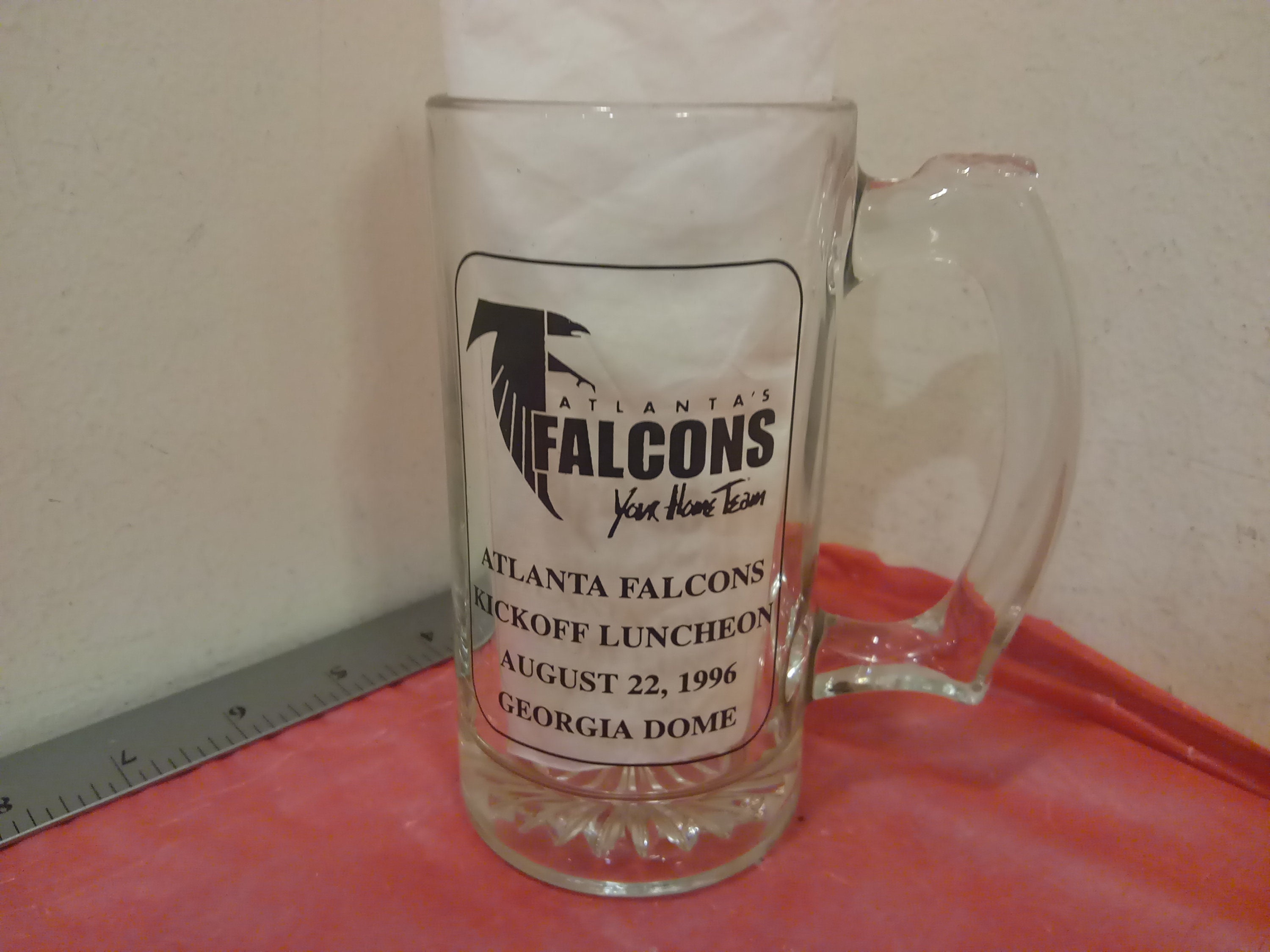 Vintage Atlanta Falcons NFL Football Team Kickoff Luncheon Mug, 1996