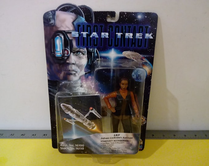 Vintage Star Trek Playmates Action Figure, First Contact, Lily, 1996~