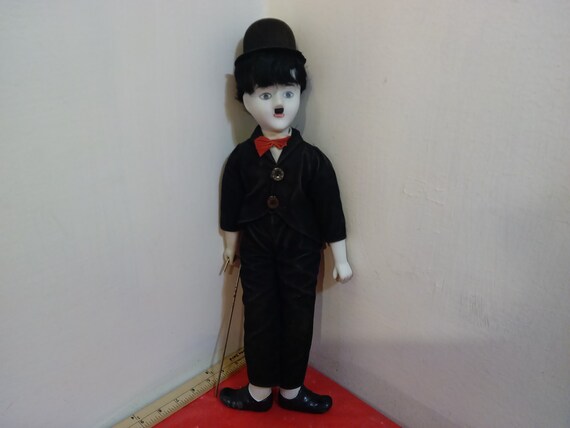 Vintage charlie chaplin porcelain doll hotsell