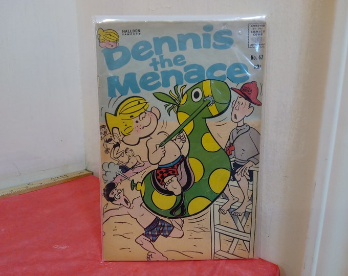 Vintage Comic Books, Hallden Fawcett Comics, Dennis the Menace #62, .12 Cent Comic, 1962