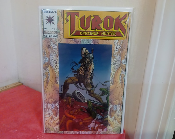 Vintage Valiant Comic Books, Turok Dinosaur Hunter, 1990's