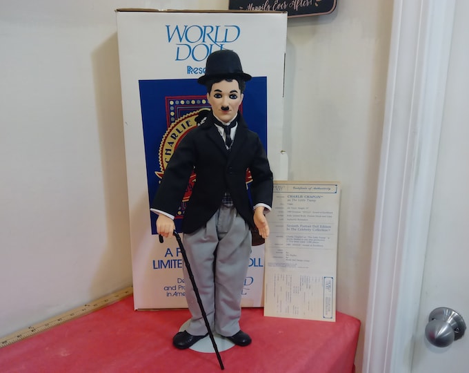 Vintage Vinyl Doll, World Doll Presents, A Limited-Edition Doll "Charlie Chaplin", 1989