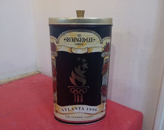 Vintage Tin Container, Atlanta Olympics by The Seckinger Lee Company, 1996#