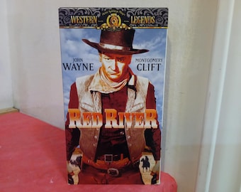 Vintage VHS Movie Tape, John Wayne Movies, Big Jake, John Wayne 6 Pack, Cahill, Red River, North of Alaska, Rio Bravo, or Other 1980's/90's#