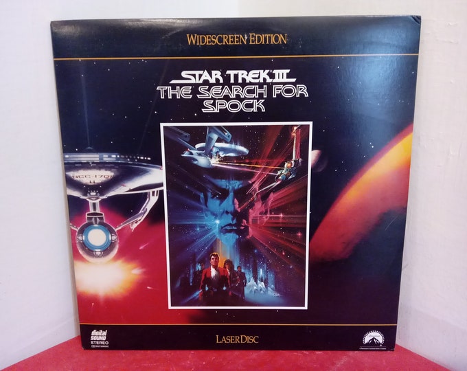 Vintage Laser Disc Movie, Widescreen Edition "Star Trek II The Search for Spock", William Shatner, 1991