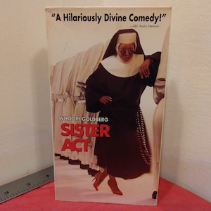 vintage VHS Movie Tape, Sister Act, Whoopi Goldberg, 1992~