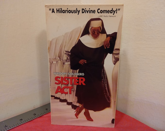 Vintage VHS Movie Tape, Sister Act, Whoopi Goldberg, 1992~