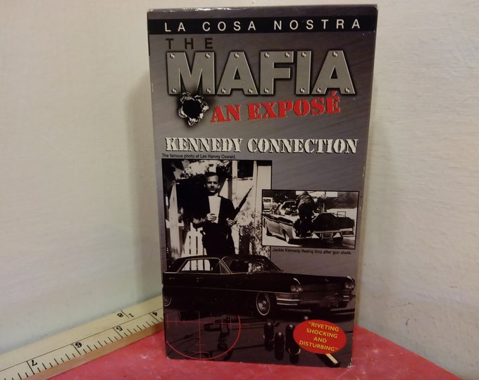 Vintage VHS Movie Tape, Mafia an Expose "Kennedy Connection", Documentary, 1997~
