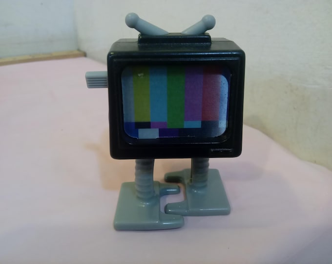 Vintage Restaurant Chain Toy, Burger King's Walking TV Toy, 2009